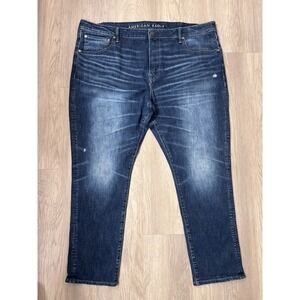 American Eagle AirFlex Temp Tech Athletic Skinny Dark Jeans Men Sz 44x32
